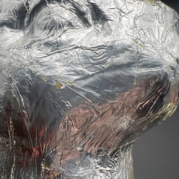 VTG Foil Wrapped Faux Chocolate Easter Bunny Rabbit Silver Decor 11in READ - Picture 11 of 16